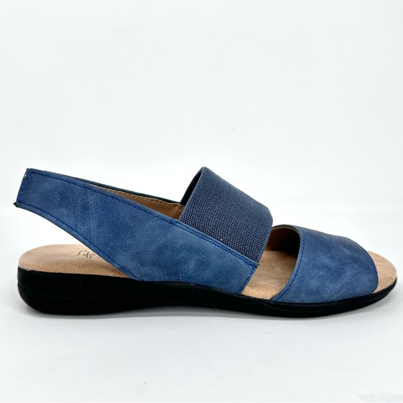 LifeStride Esta, Womens Blue Sandals Elastic Band - Picture 4 of 15